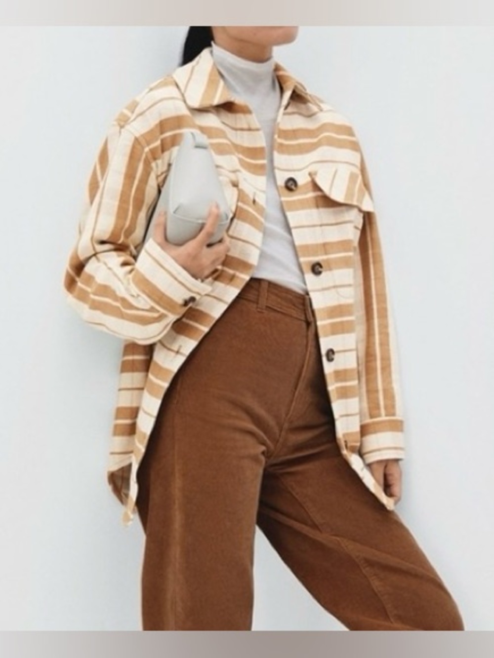 EVERLANE NWT Plaid Cotton Shirt Jacket